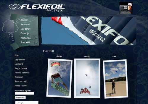 Flexifoil kaitboardinga inventārs