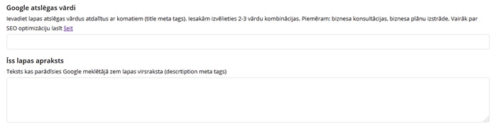 google atslēgas vārdi